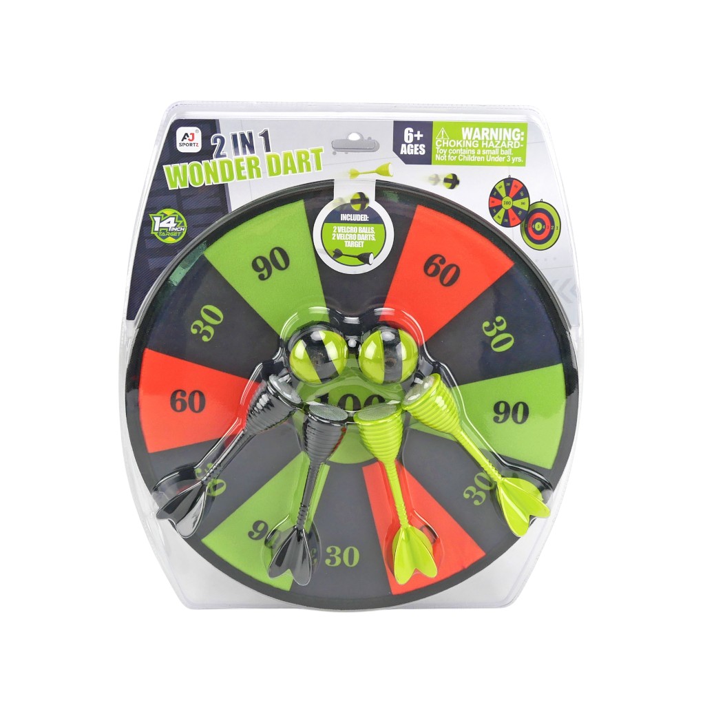 Juego De Dardos 2 En 1 14"