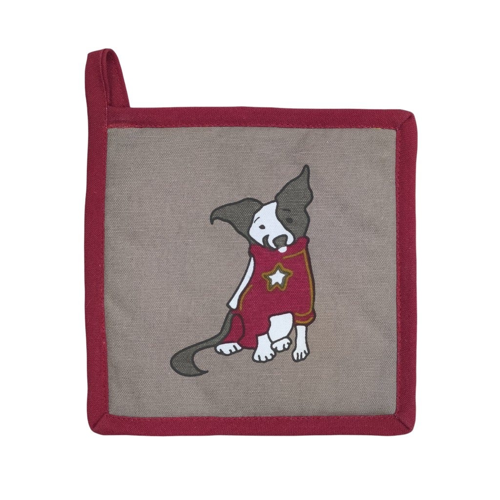 Agarra Olla Estampado De Perro 20x20cm