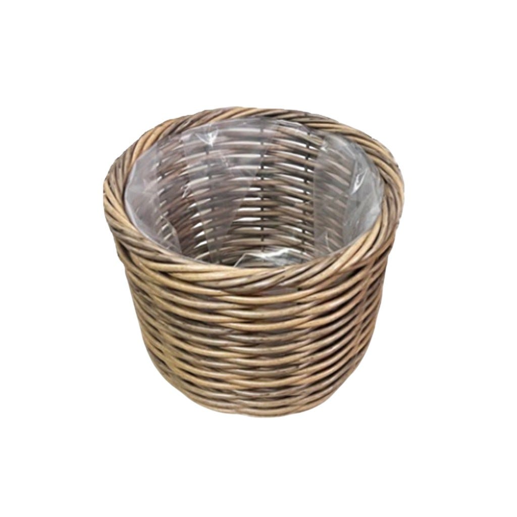 Cesta Redonda De Ratán 26X24Cm