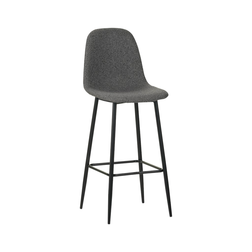 Silla De Bar Paula Gris Oscuro 49,5x41x109,5cm