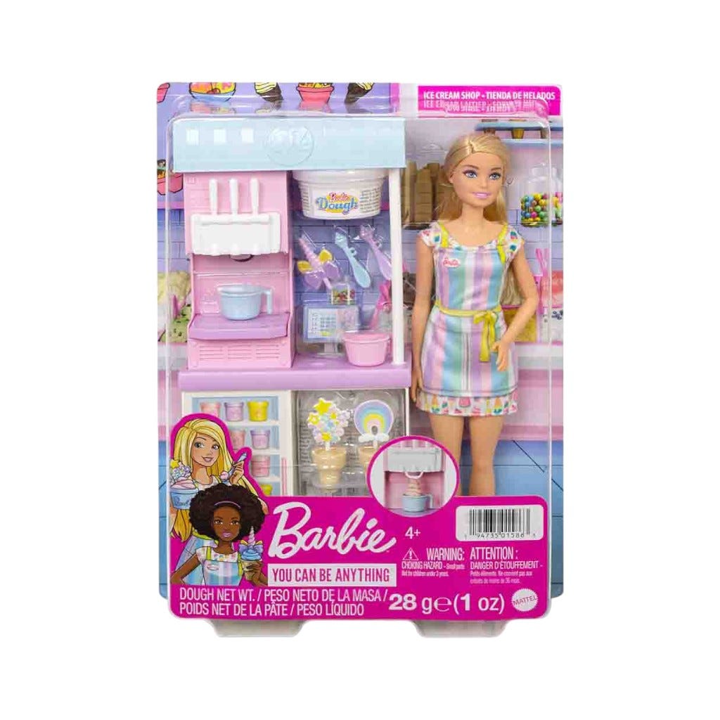 Barbie Profesiones Heladería Con Muñeca