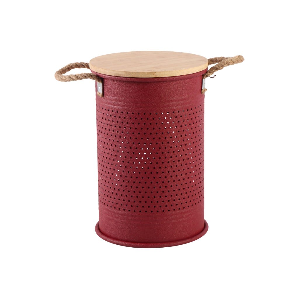 Canasta De Almacenamiento Roja 27X27X41CM