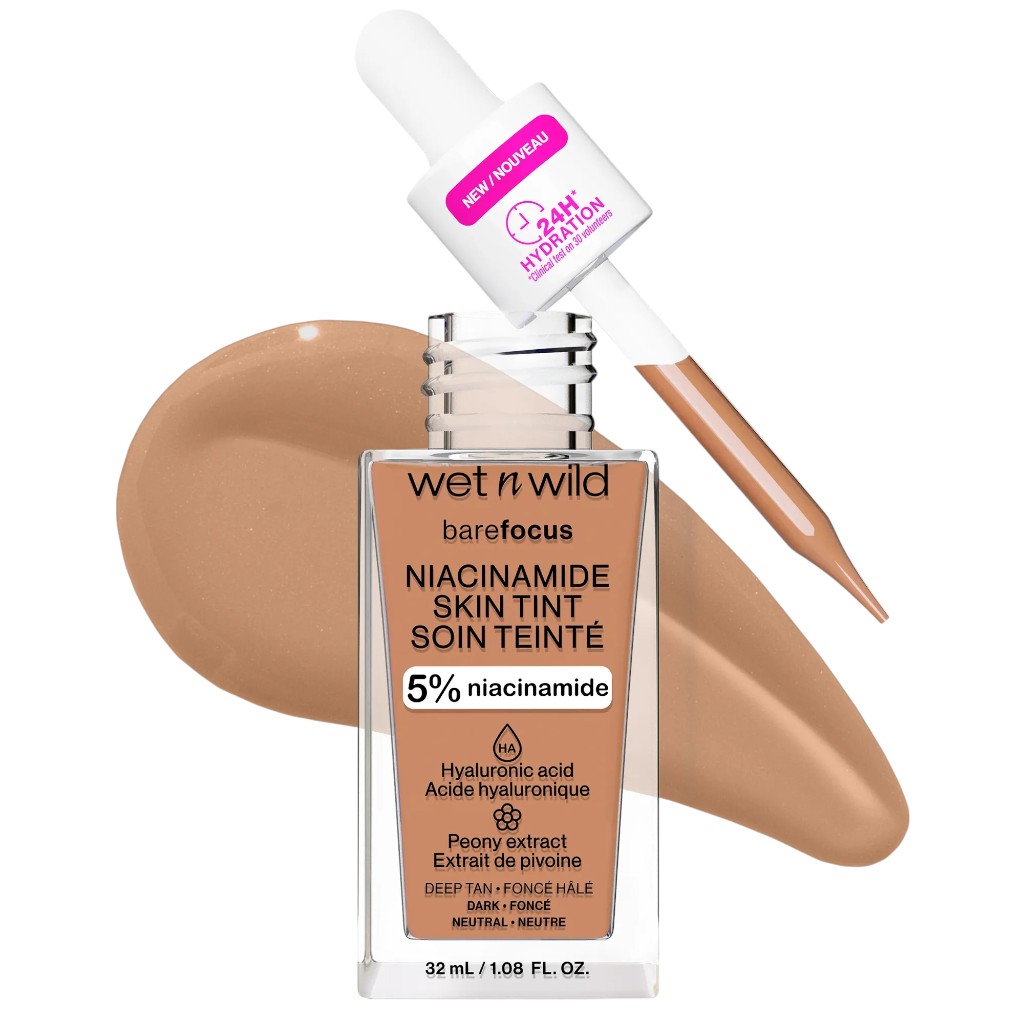 Bare Focus Niacinamide Skin Tint Deep Tan