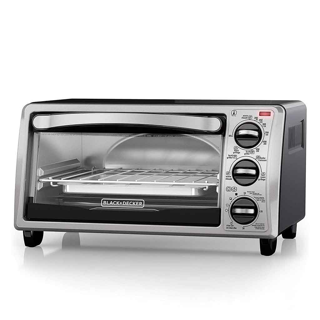 Horno tostador de 4 rebanadas negro Black and Decker