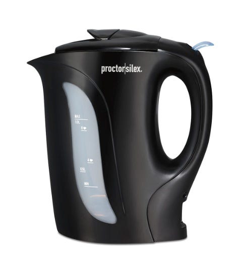 Hervidor Eléctrico Negro 1.0Lt Proctor Silex