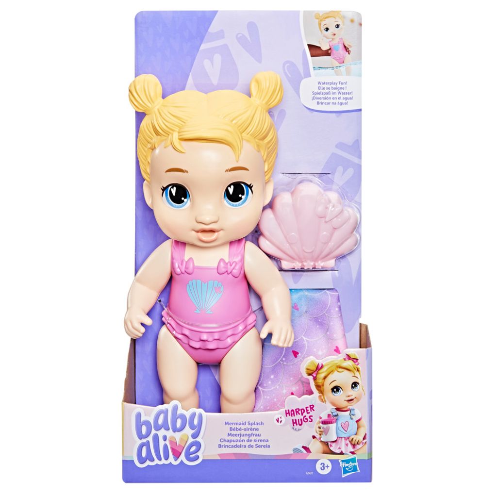 Muñeca Baby Alive Chapuzón de Sirena Harper Hugs