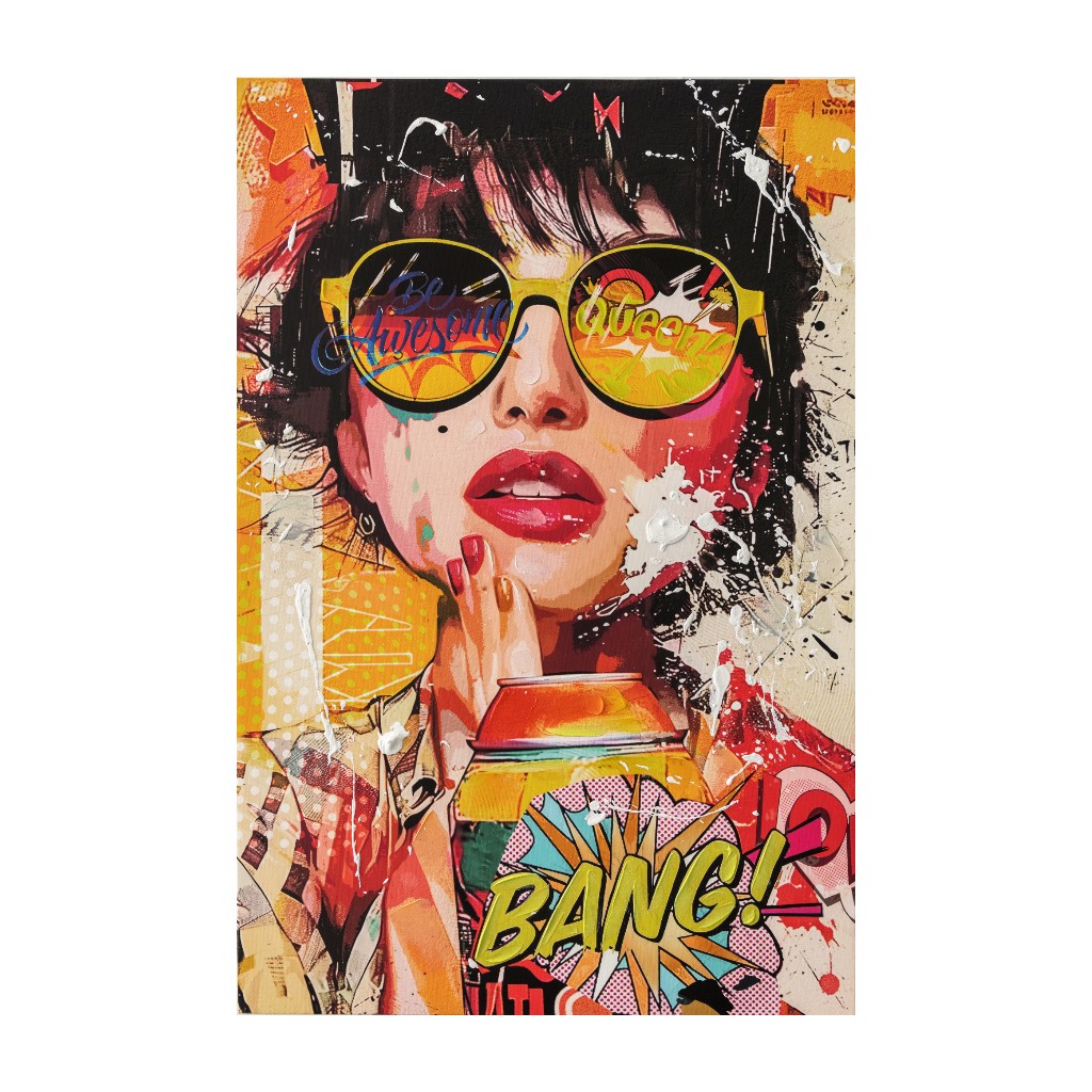 Cuadro Colorido Retrato 80X3.5X120Cm