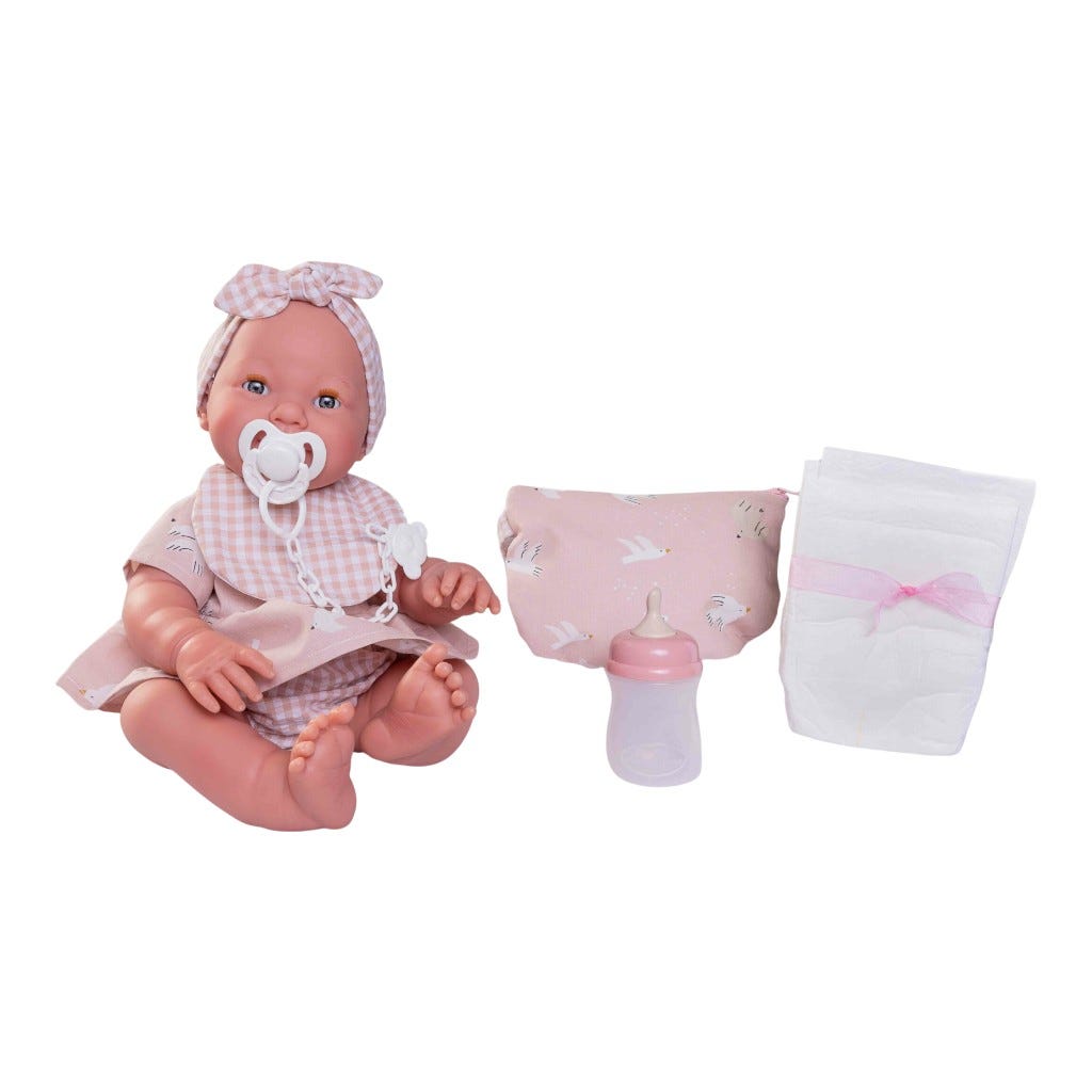 Muñeca Recién Nacida Mia Con Accesorios - Antonio Juan