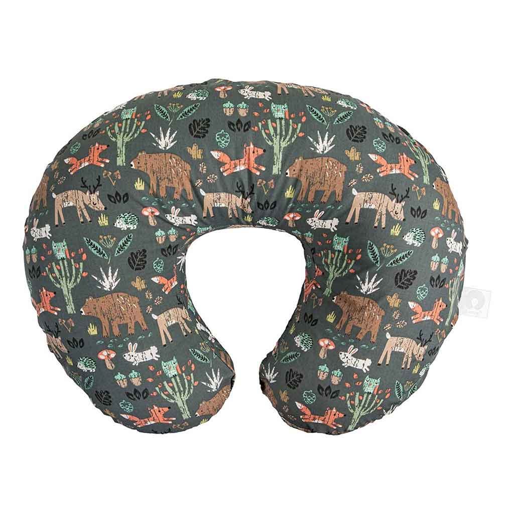 Almohada De Lactancia Estampado Animales Del Bosque Verde Boppy