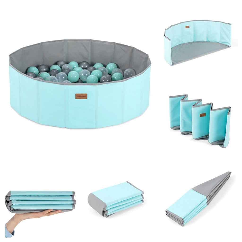 Piscina Plegable Azul Con 90 Bolas