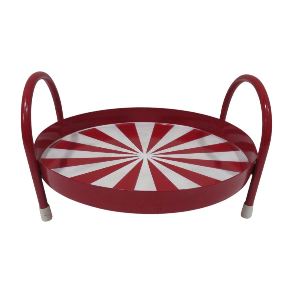 Bandeja De Metal Redonda 20cm
