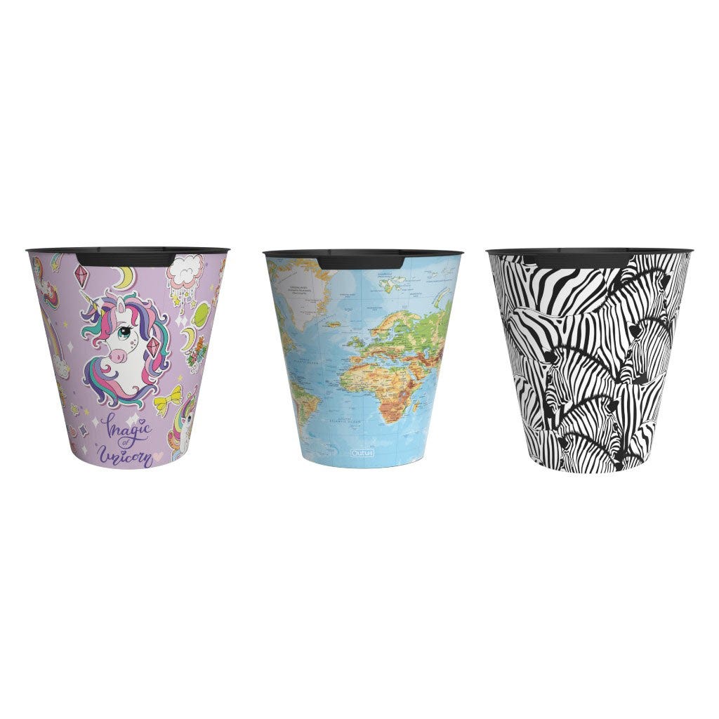 Papelera Estampado Infantil Surtido 10L
