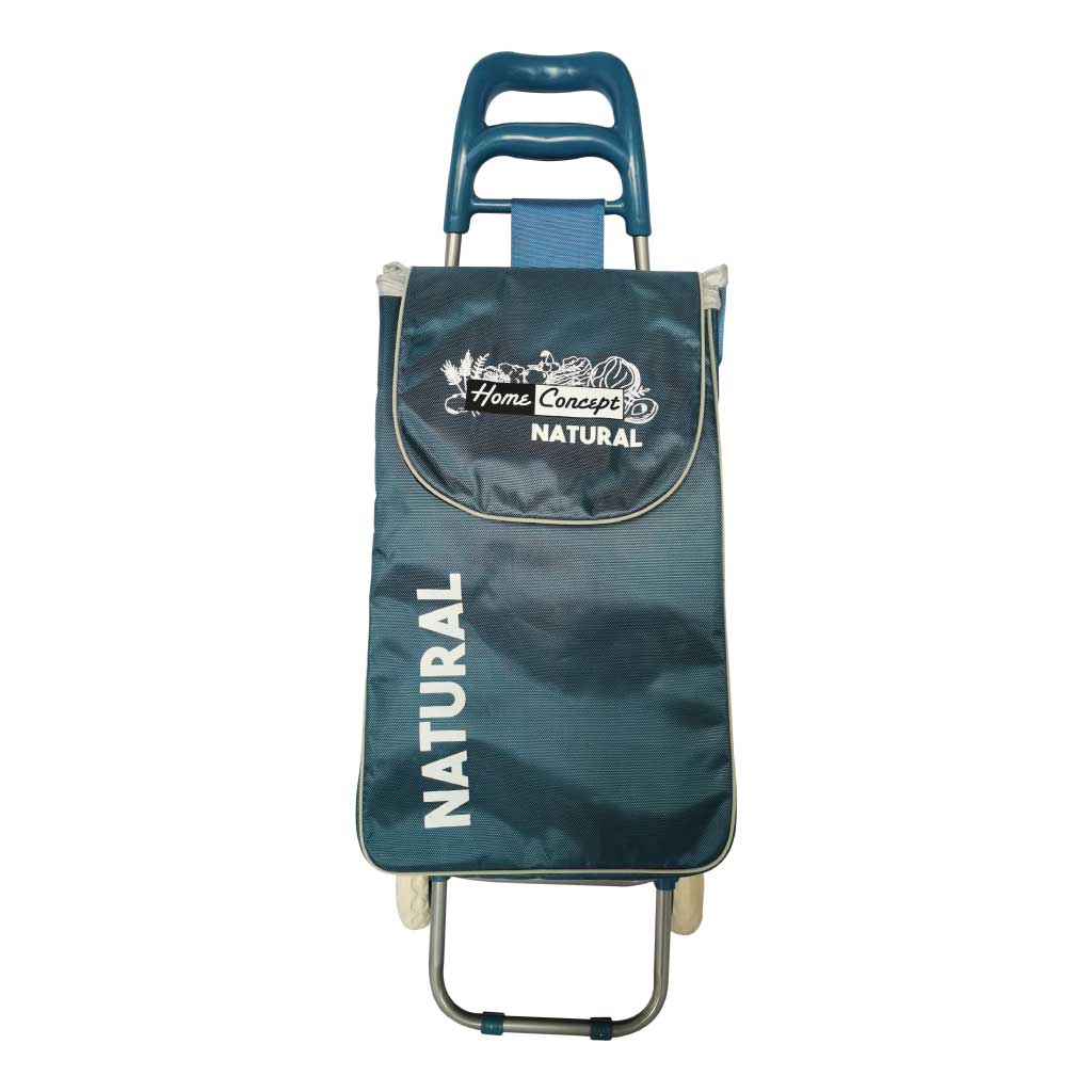 Carrito para mercado plegable azul oscuro