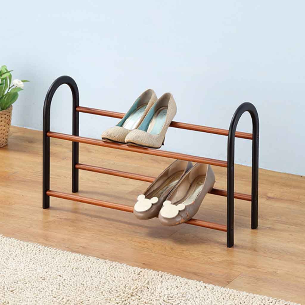 Zapatera Negro De Metal 57X17.5X36.5Cm - Aliss