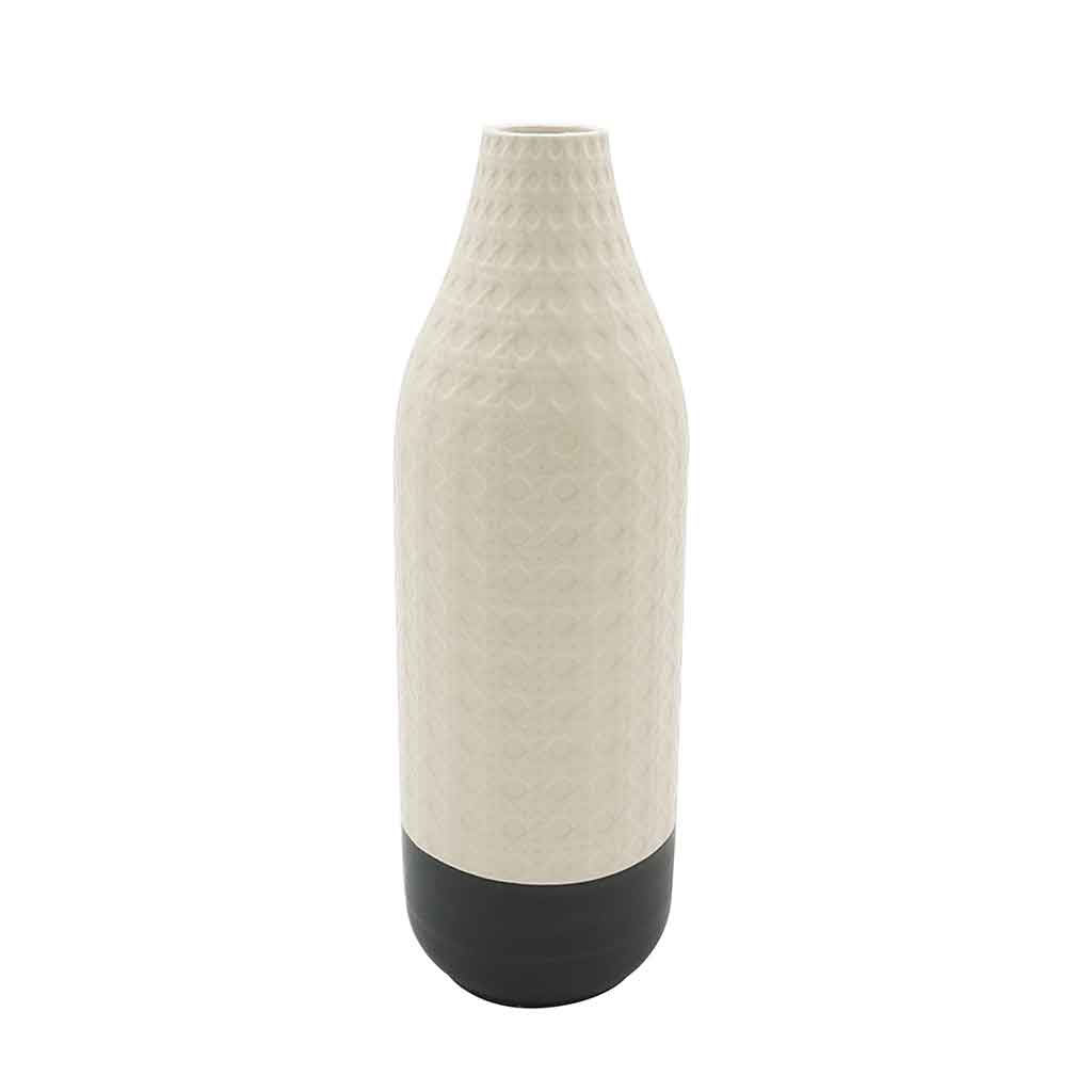 Jarrón Decorativo Blanco 10X30.5Cm