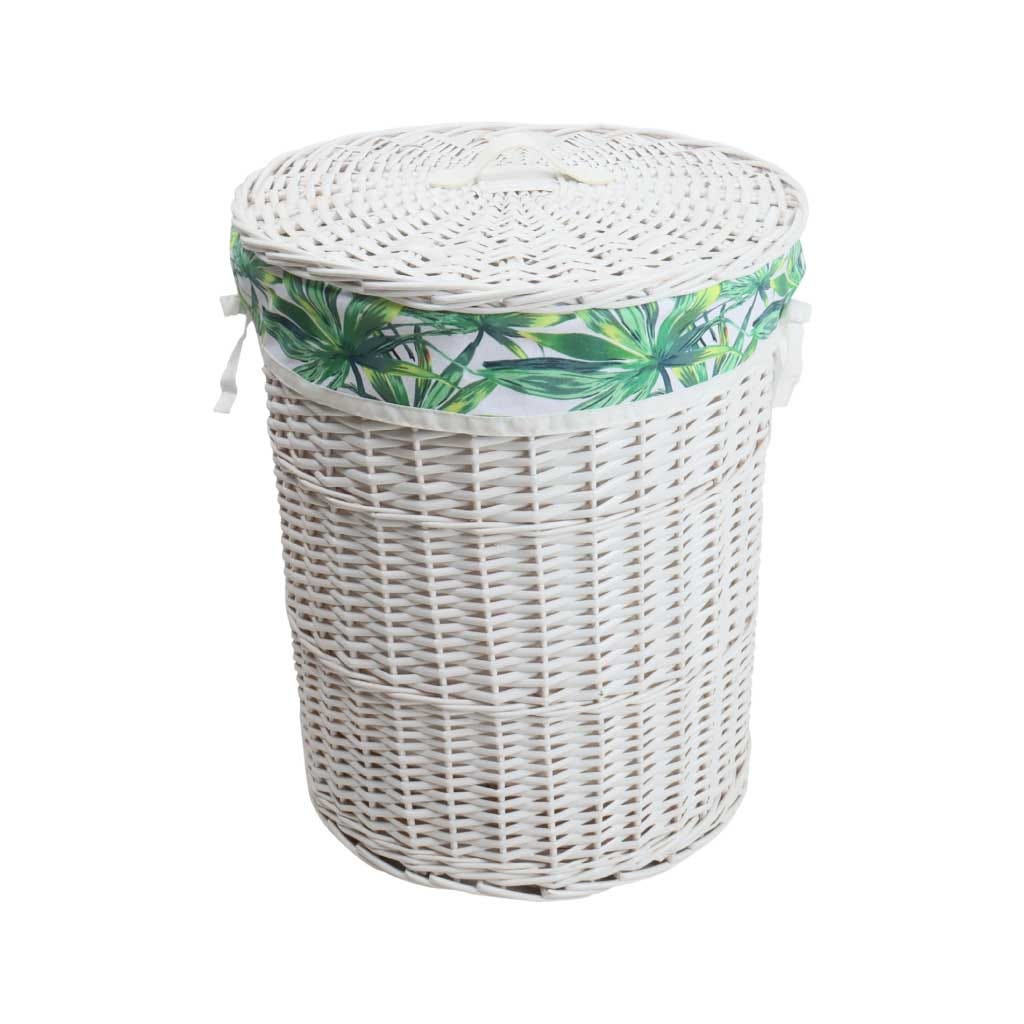 Cesta Redonda Color Blanca