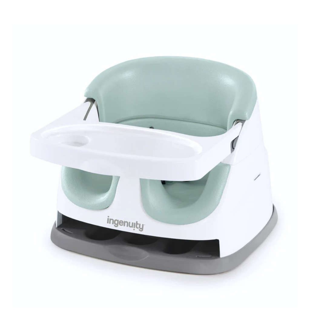 Asiento Elevador Para Bebé Verde Base 2 En 1