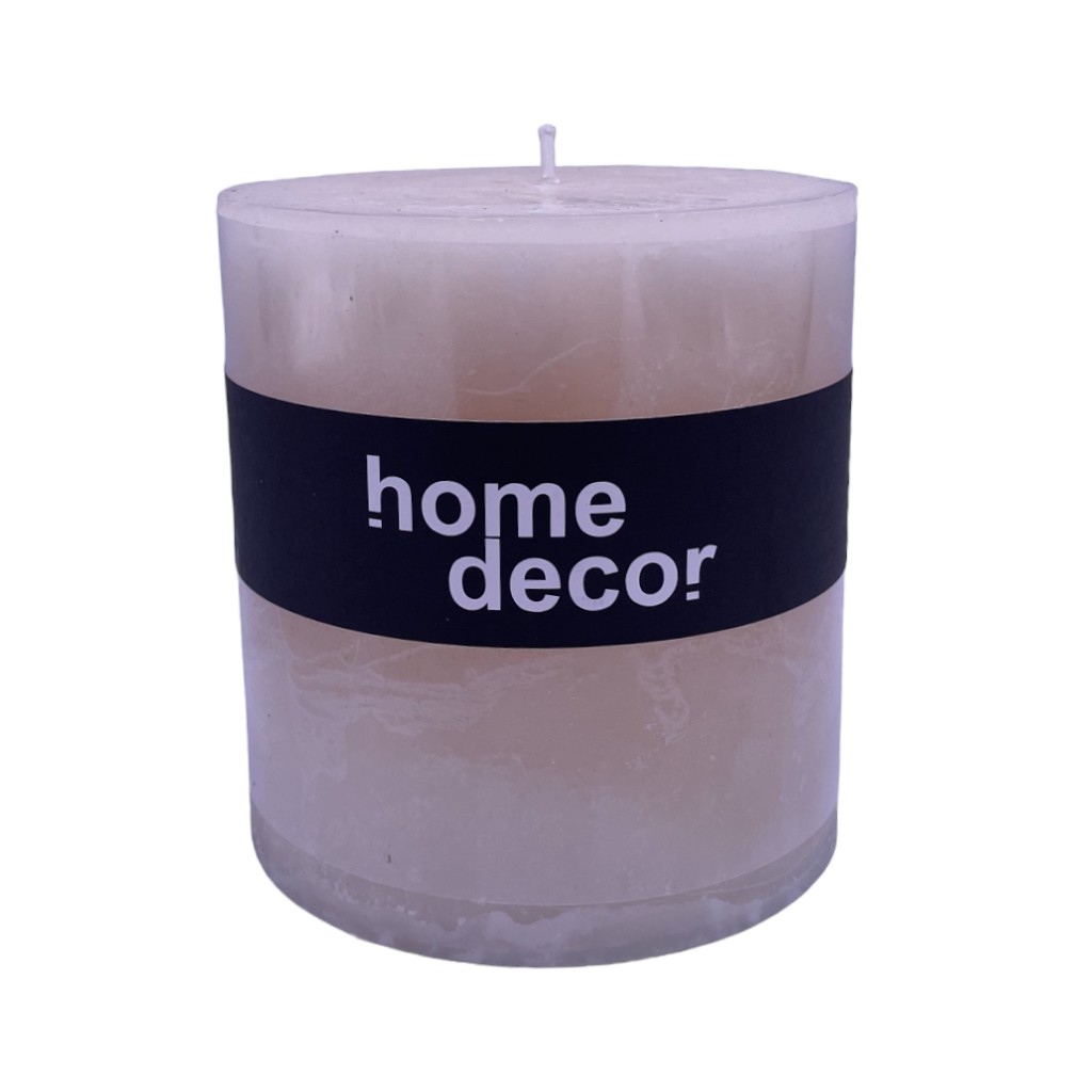 Vela Decorativa Crema 10X10Cm
