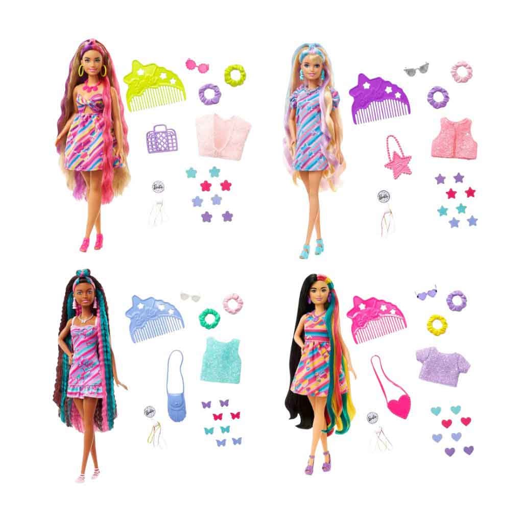 Barbie Totally Hair Cabello De Colores Surtidos