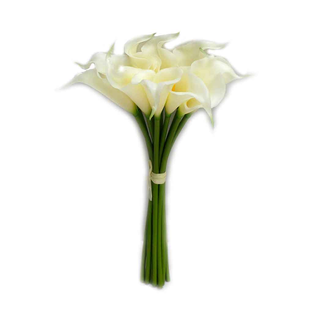 Flores Artificiales Bouquet De Calas Lily 33Cm