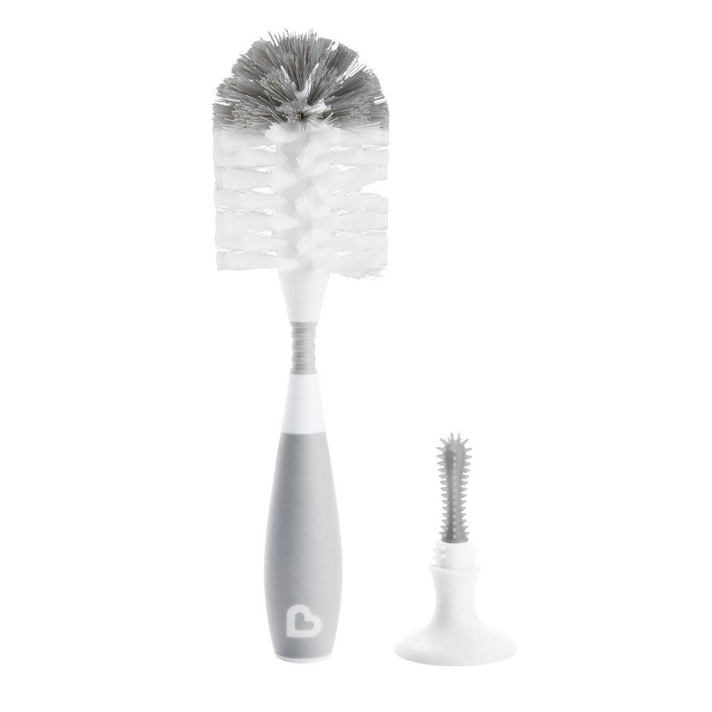 Cepillos Para Biberón Blanco Y Gris Munchkin