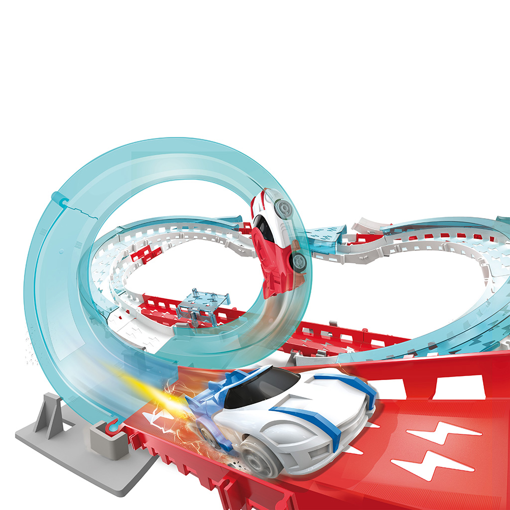 Pista con auto 3 Loops Speed