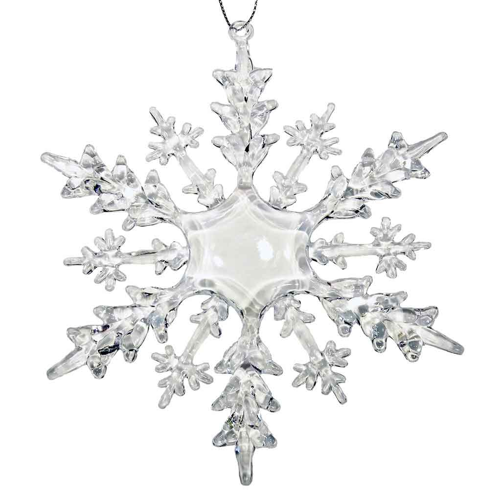 Adorno Colgante Copo De Nieve 15Cm