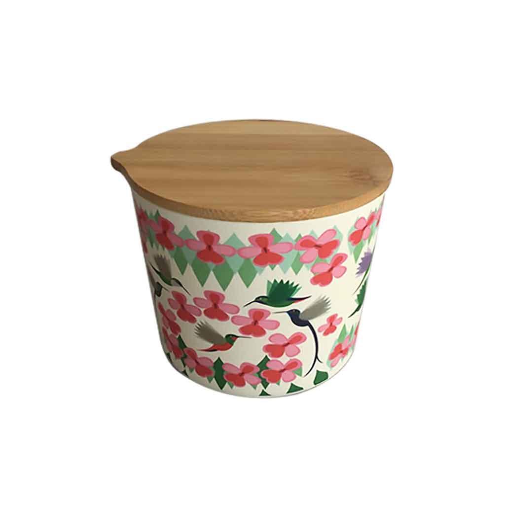 Conservador De Bambú Con Tapa 12Cm