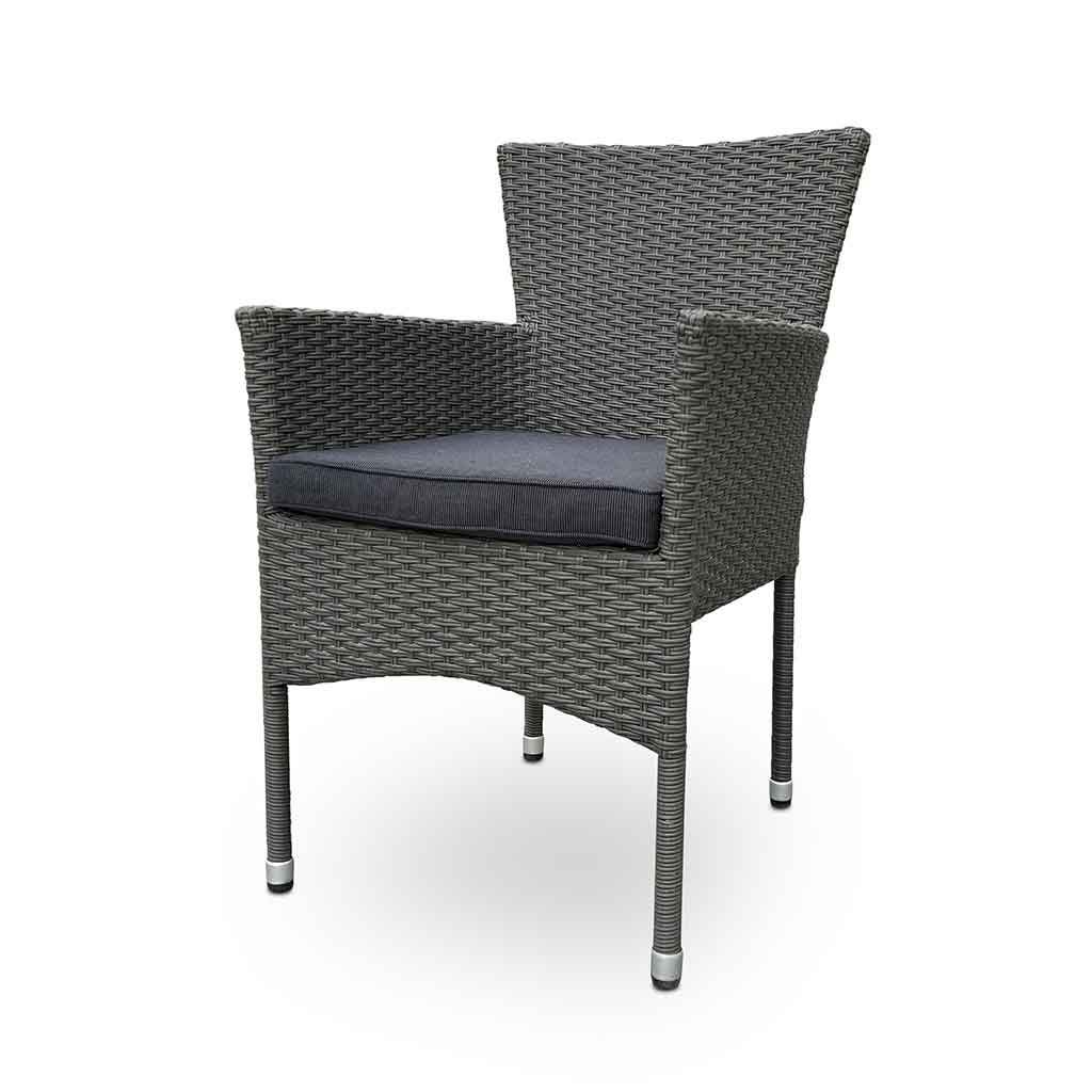 Silla De Comedor De Patio Gris Sanne 62X57X87Cm