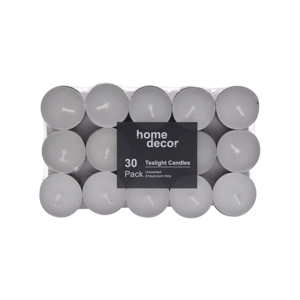 Vela Tipo Tealight 30 Pzas 19X11.5X3Cm