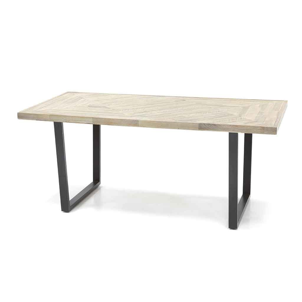 Mesa De Comedor Luna Color Gris 180x90x76cm