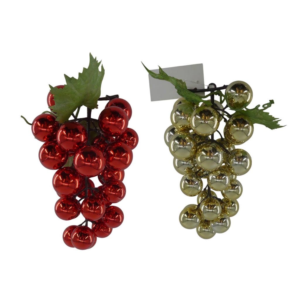 Adorno De Uvas Para Colgar Colores Surtidos 17 Cm