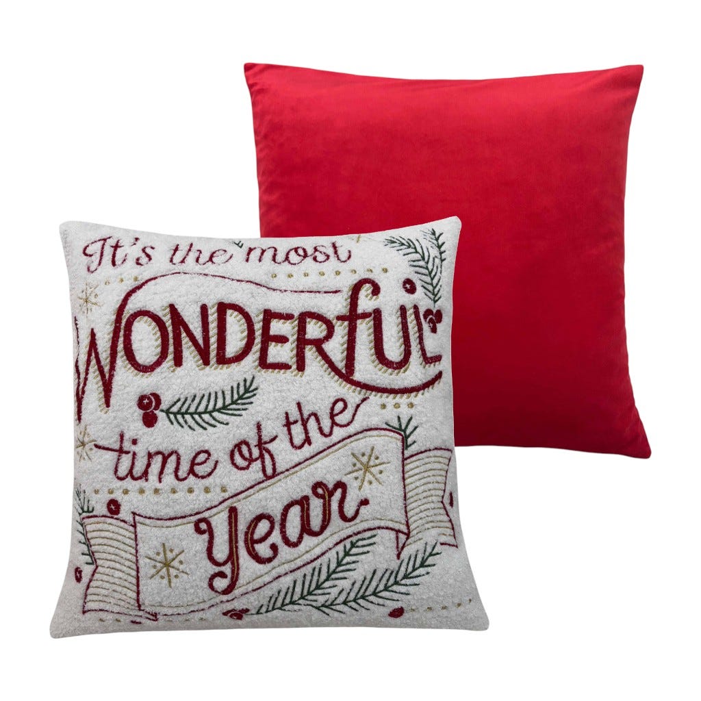 Cojín "Its The Most Wonderful Time Of The Year" 45X45Cm
