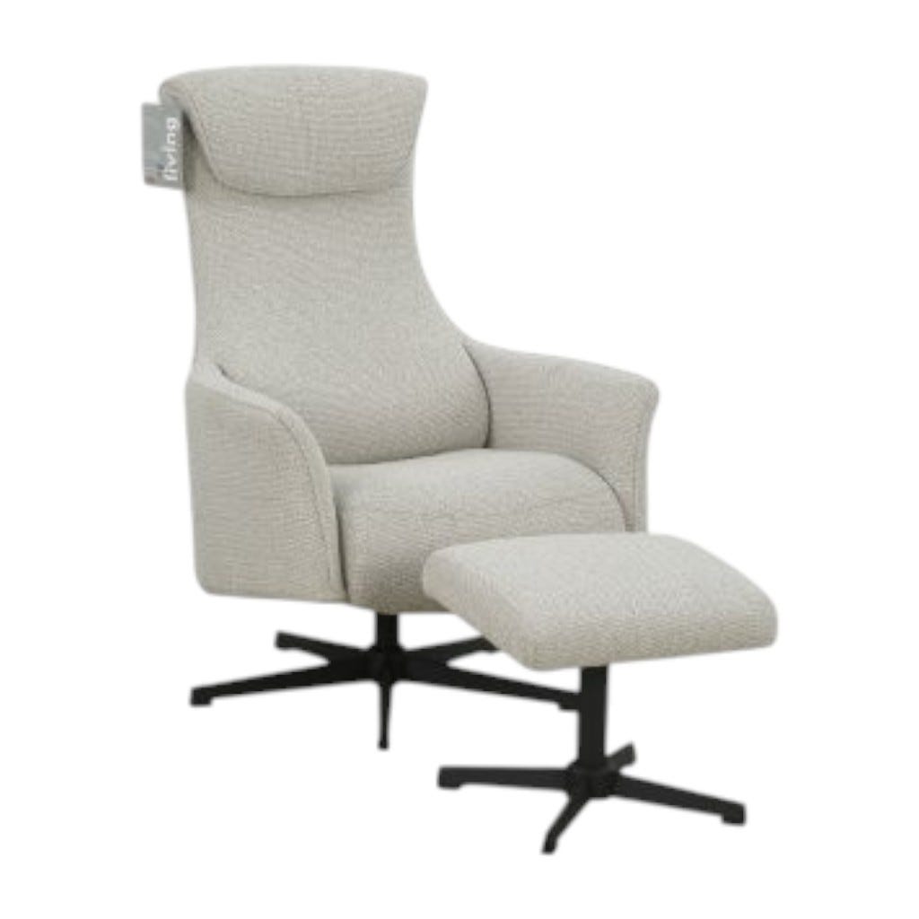 Silla Reclinable Douna Relax Con Taburete 76X88X114.5Cm