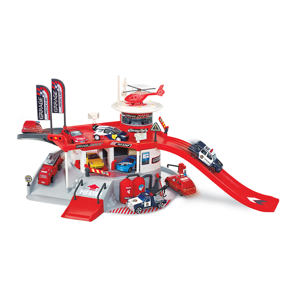 Garaje de estacionamiento con 3 autos- 38 piezas