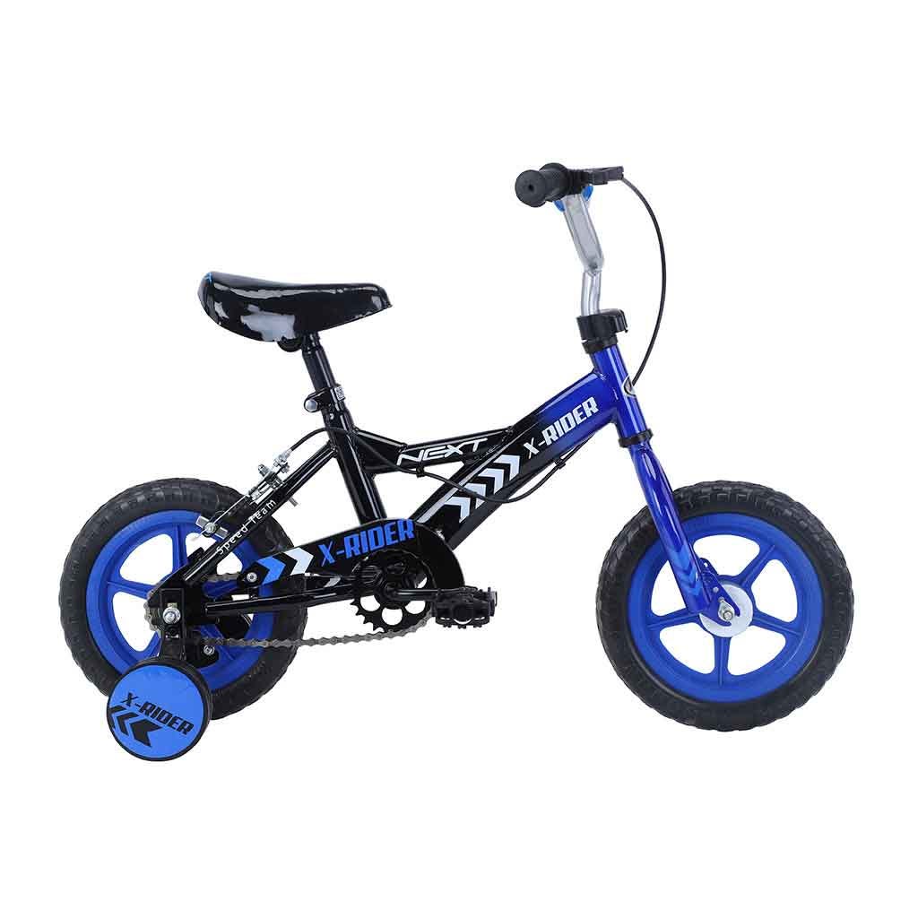 Bicicleta Next Aro 12'' Negro Con Azul
