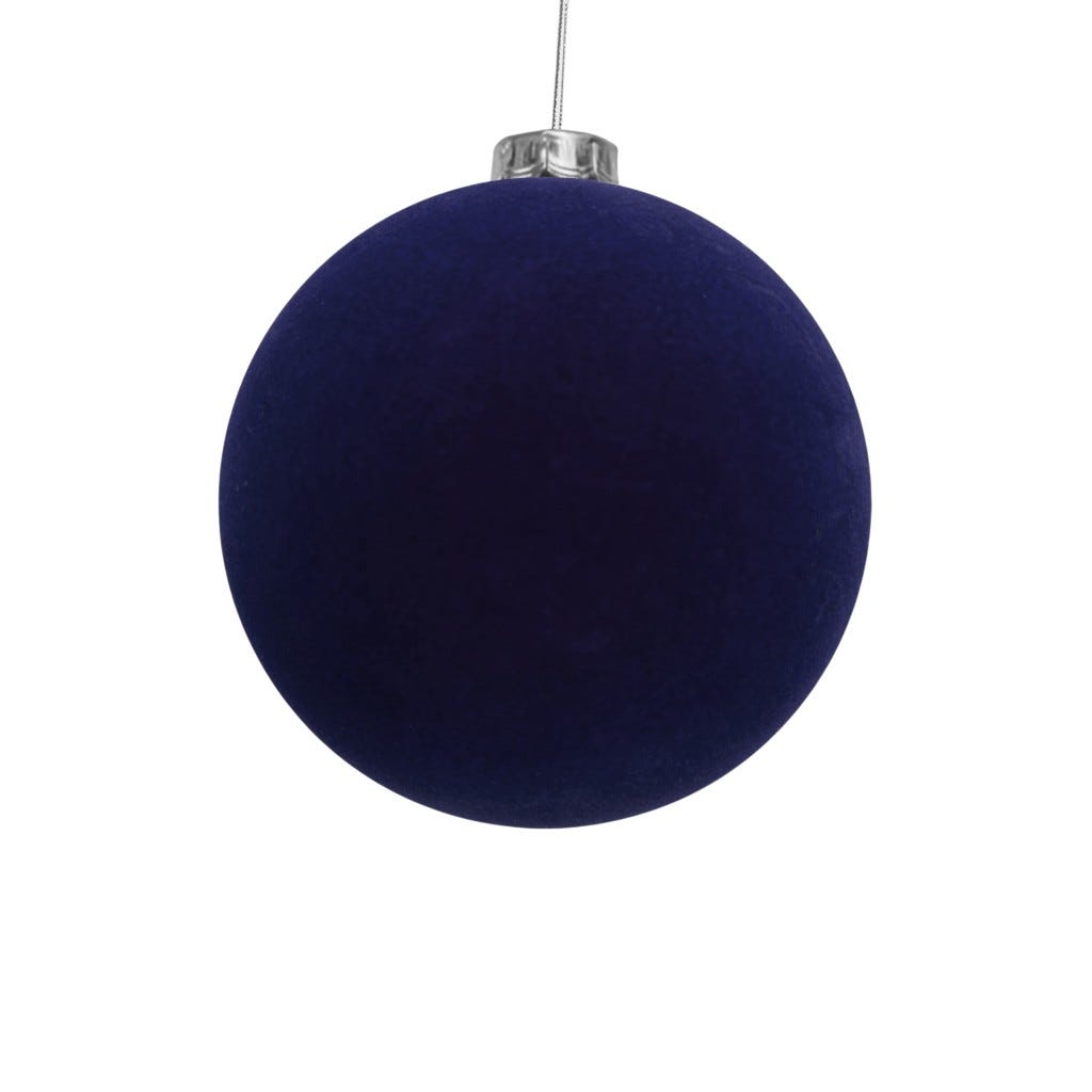 Bambalina De Terciopelo Color Azul 12 Cm
