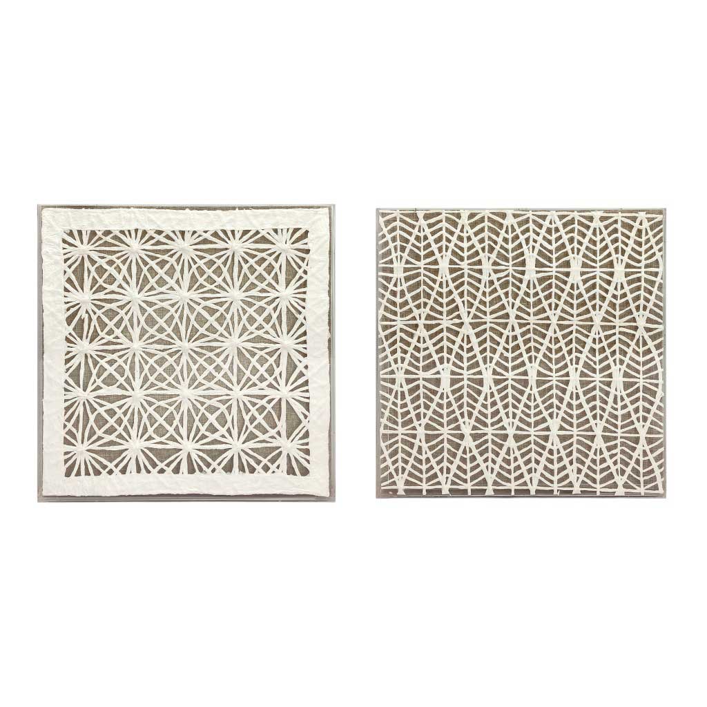 Cuadro Calados Patrón Tipo Encaje Surtido 60x60x4cm