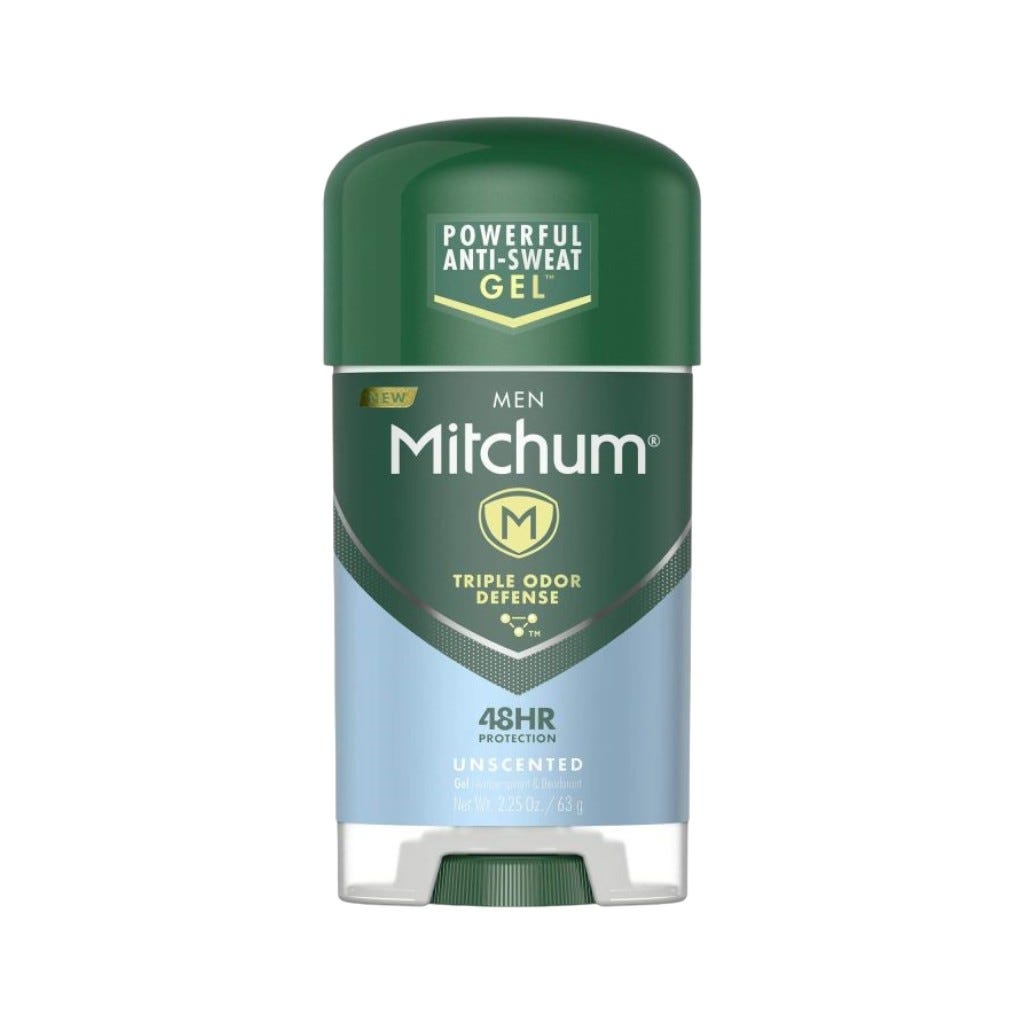 Gel Desodorante Men Anti-Transpirante Mitchum Powder Fresh 2.25 Oz