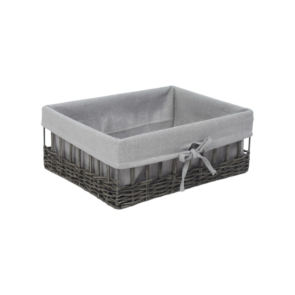 Cesta Gris Para Ropa 35x26x13.5cm