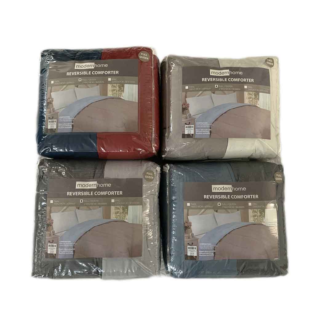 Edredon Reversible Queen Surtido 218x218cm