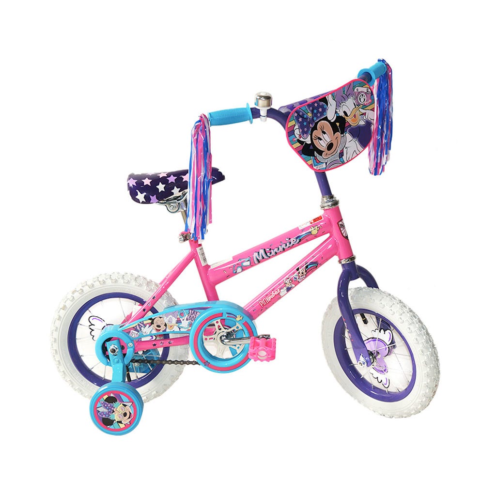 Bicicleta Deluxe Minnie Mouse Para Niñas 12"