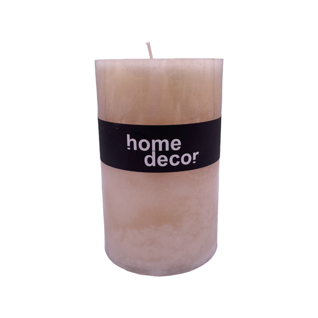 Vela Decorativa Crema 9X15Cm