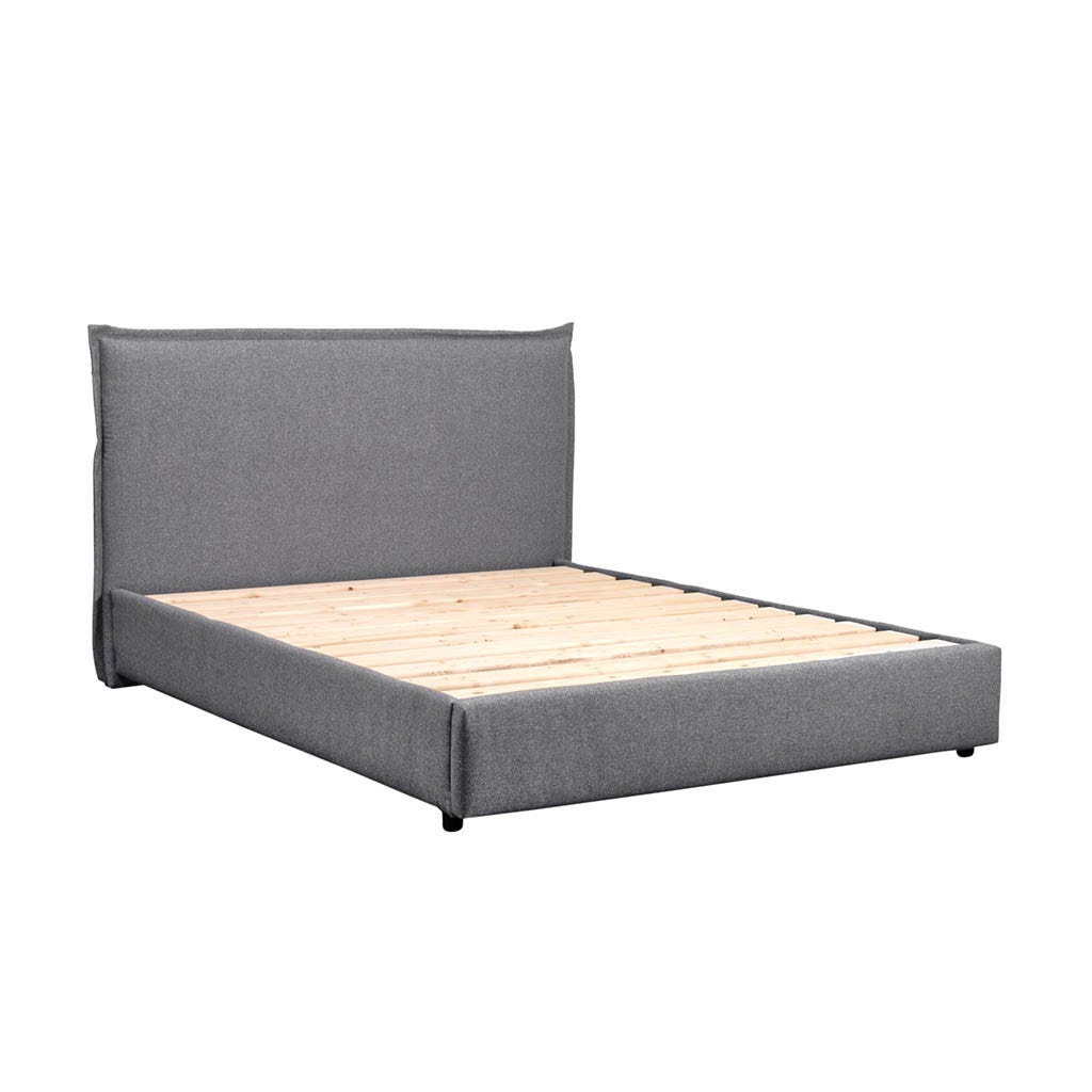 Cama Queen Lois Gris 79x60x43in 