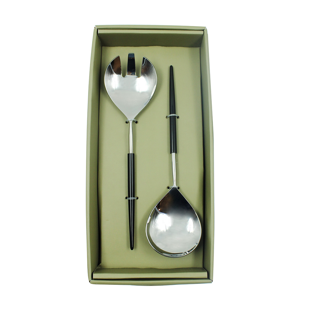 Set 2 Pcs De Cubiertos Para Ensalada 28X7X2Cm