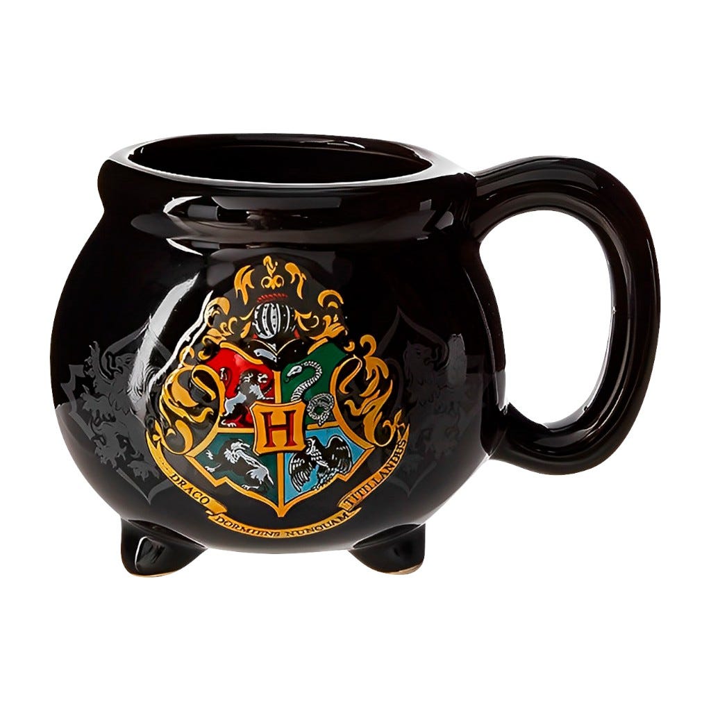 Taza De Cerámica Caldero 3D Hogwarts