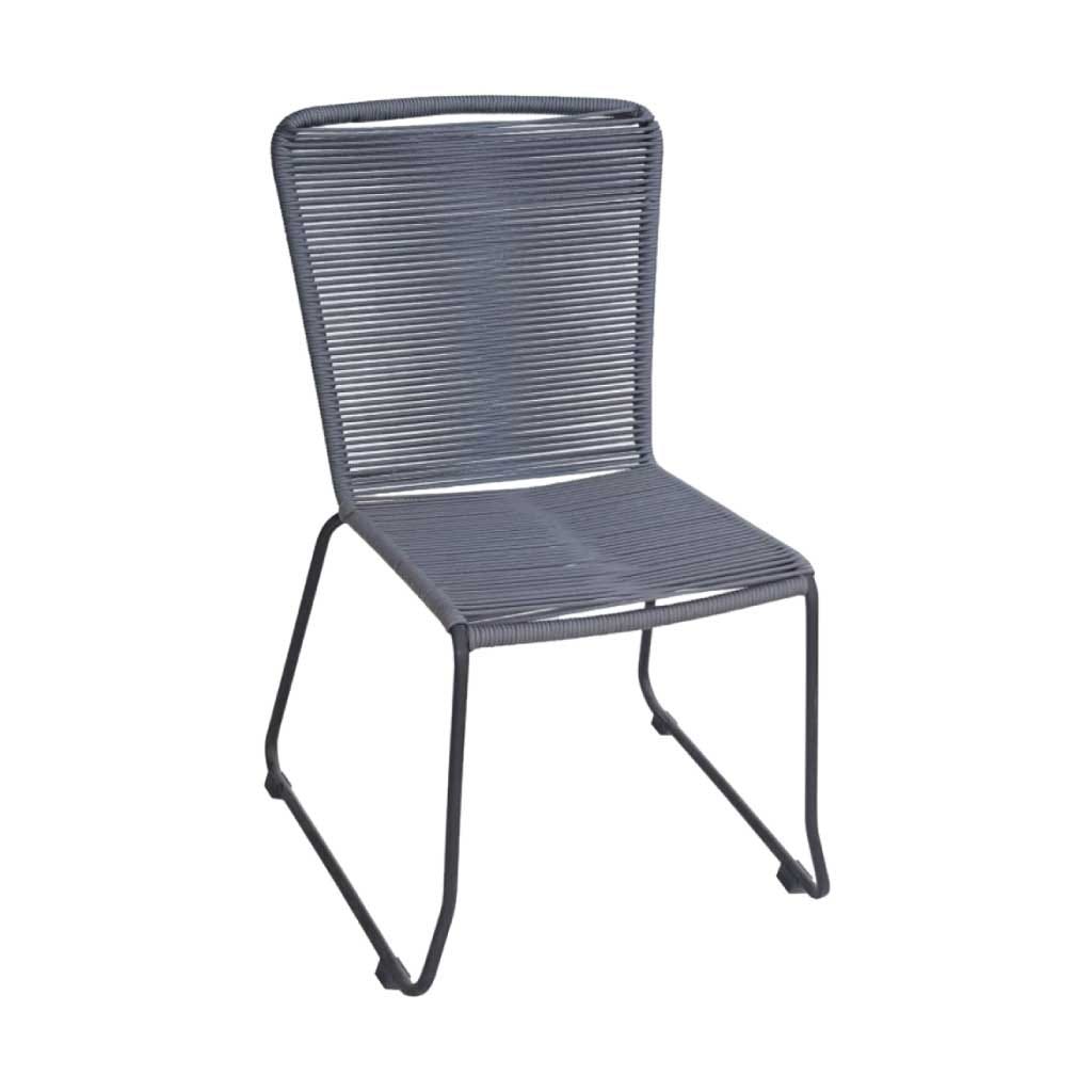 Silla de comedor gris Roman