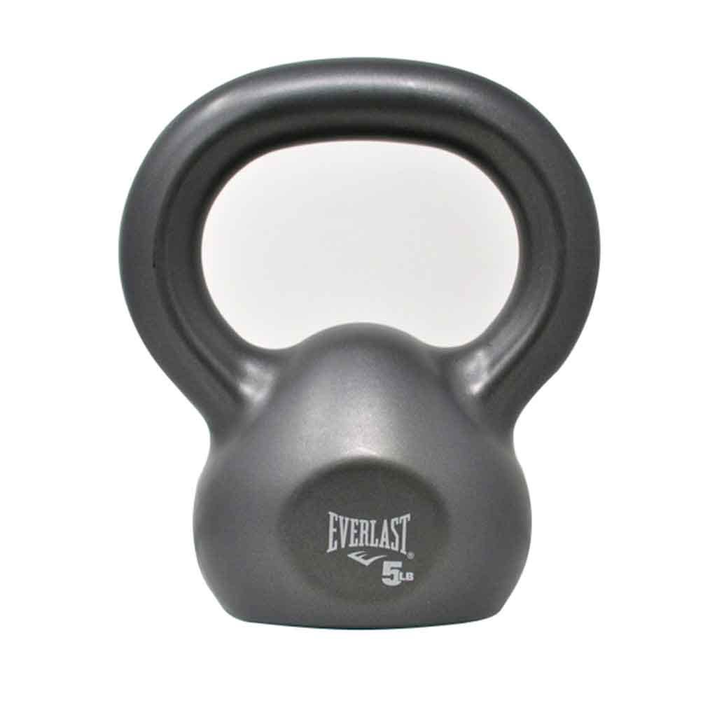 Mancuerna Kettlebell Gris PVC 5LB Everlast