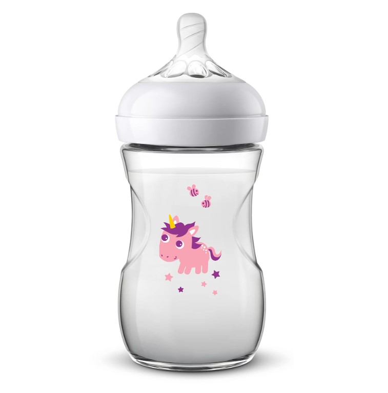 Biberón De 9Oz Con Diseño De Unicornio