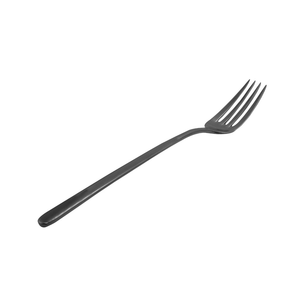 Tenedor individual negro mate